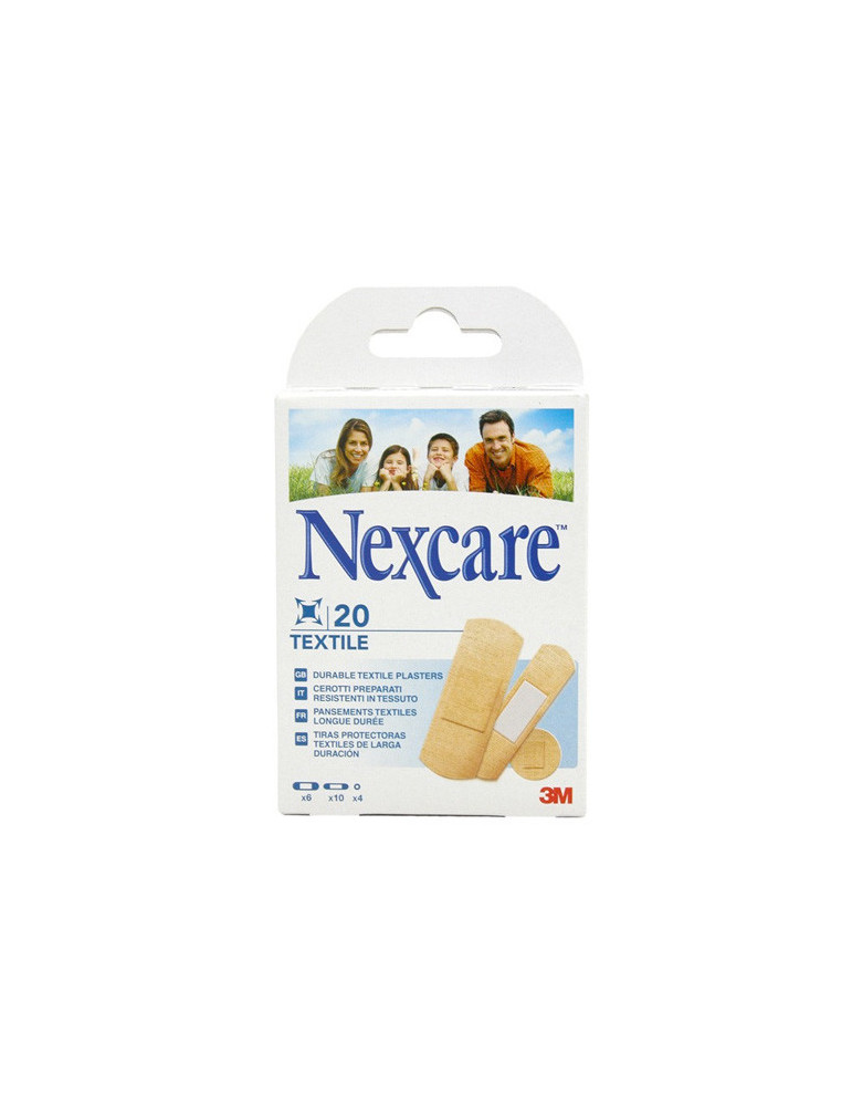NEXCARE TEXTIL 20 TIRAS SURTIDAS