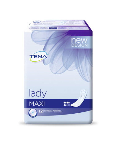 TENA LADY COMPRESA MAXI 12 UN 2