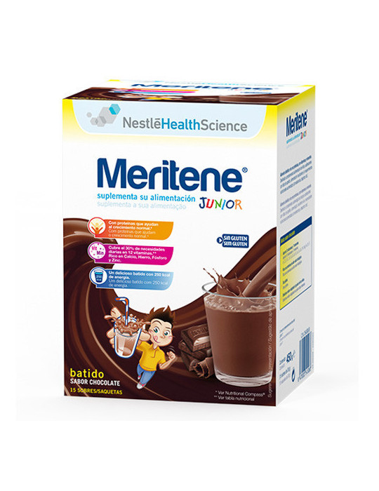 MERITENE JUNIOR CHOCOLATE 15 SOBRES