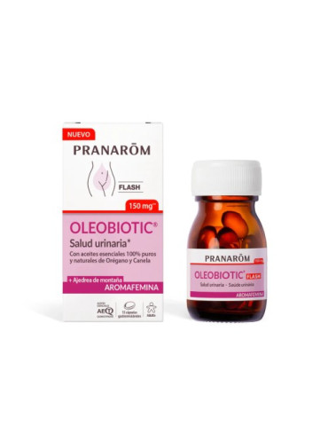 PRANAROM OLEOBIOTIC AROMAFEMINA FLASH 150 MG 15 CAPSULAS