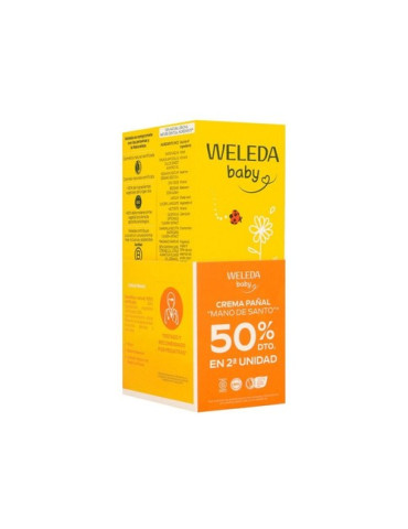 WELEDA DUPLO CREMA PAÑAL BEBE CALENDULA 75 ML (2¬ UD 50