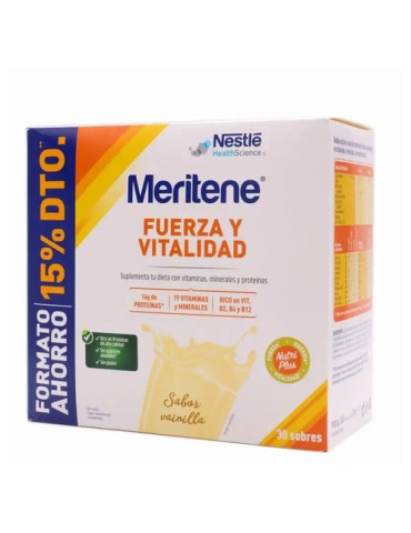 MERITENE VAINILLA 30 SOBRES PACK AHORRO