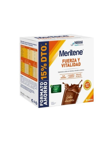MERITENE CHOCOLATE 30 SOBRES PACK AHORRO