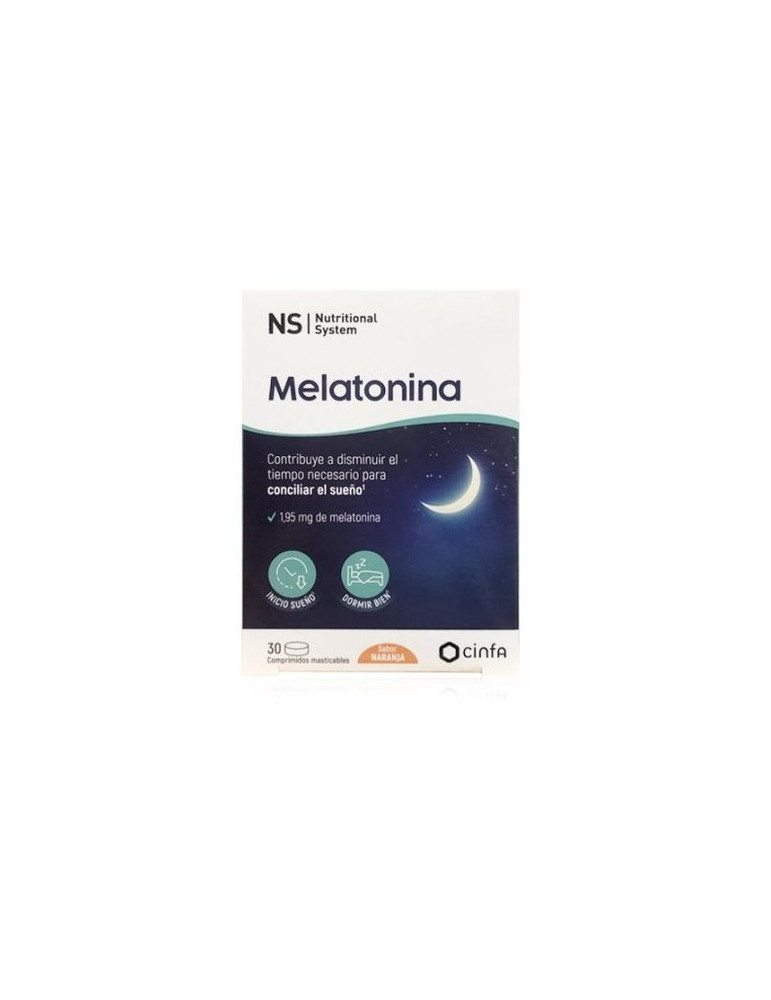 NS MELATONINA COMP MASTICABLES NARANJA 1.95 MG 30 COMP
