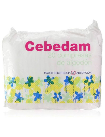 COMPRESA CEBEDAM ALGODON 20UN