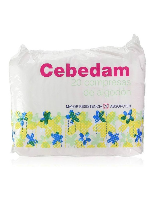COMPRESA CEBEDAM ALGODON 20UN