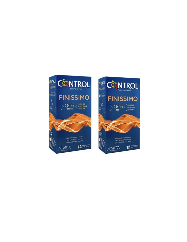 CONTROL FINISSIMO PRESERVATIVOS 12 U 2 ENVASES DUPLO