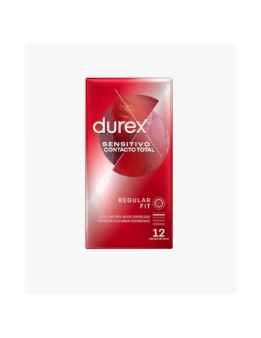 DUREX PRESERVATIVOS SENSITIVO CONTACTO TOTAL 12 UNIDADES DUPLO
