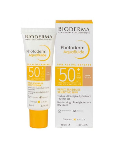 PHOTODERM MAX SPF 50+ AQUAFLUIDO DORADO BIODERMA 1 ENVASE 40 ML COLOR DORADO