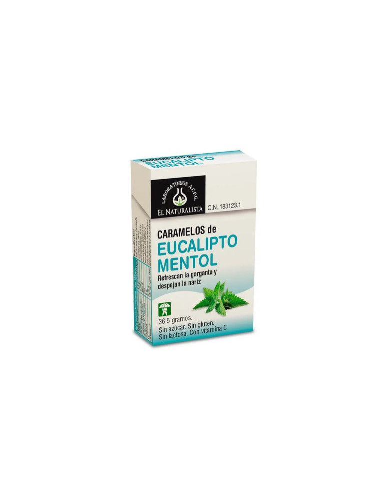 EL NATURALISTA CARAMELOS EUCALIPTO MENTOL SIN AZUCAR EL NATU 36.5 G