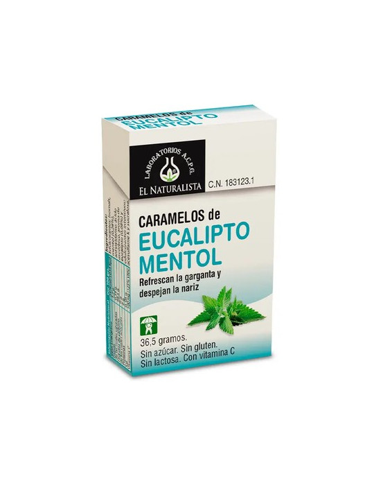 EL NATURALISTA CARAMELOS EUCALIPTO MENTOL SIN AZUCAR EL NATU 36.5 G