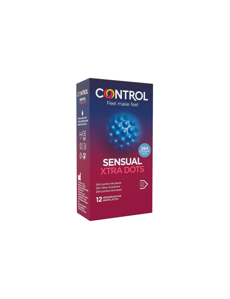 CONTROL XTRA DOTS SENSATION PRESERVATIVOS 12 U