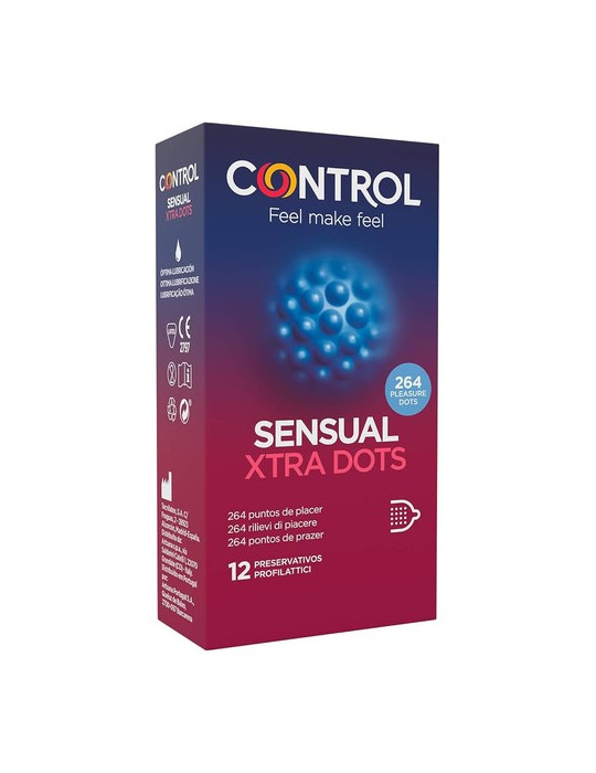 CONTROL XTRA DOTS SENSATION PRESERVATIVOS 12 U