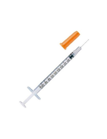 JERINGA C/AGUJA ESTERIL APOSAN 1 UNIDAD G25 UI 0,5 MM X 16 MM 1 ML