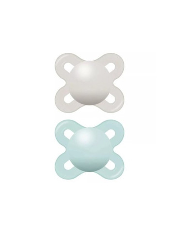 CHUPETE SILICONA MAM START 0-2 M AZUL-GRIS
