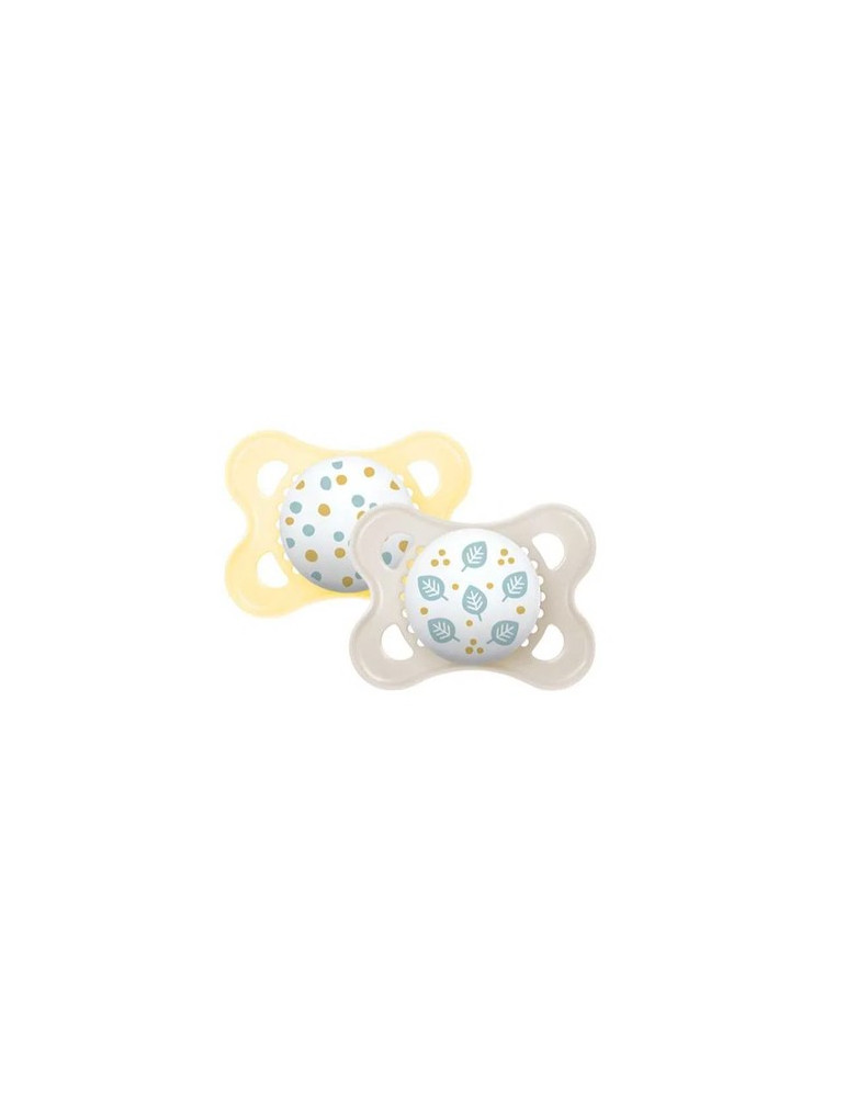 CHUPETE SILICONA MAM ORIGINAL 0-6 M PACK DOBLE AMARILLO