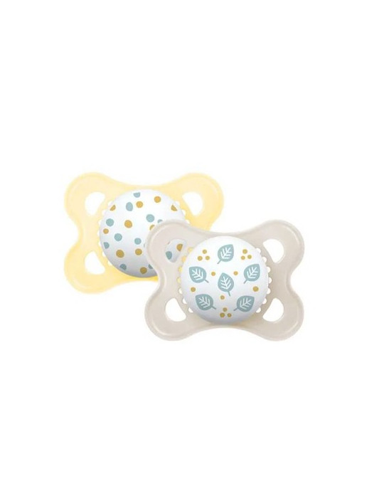 CHUPETE SILICONA MAM ORIGINAL 0-6 M PACK DOBLE AMARILLO