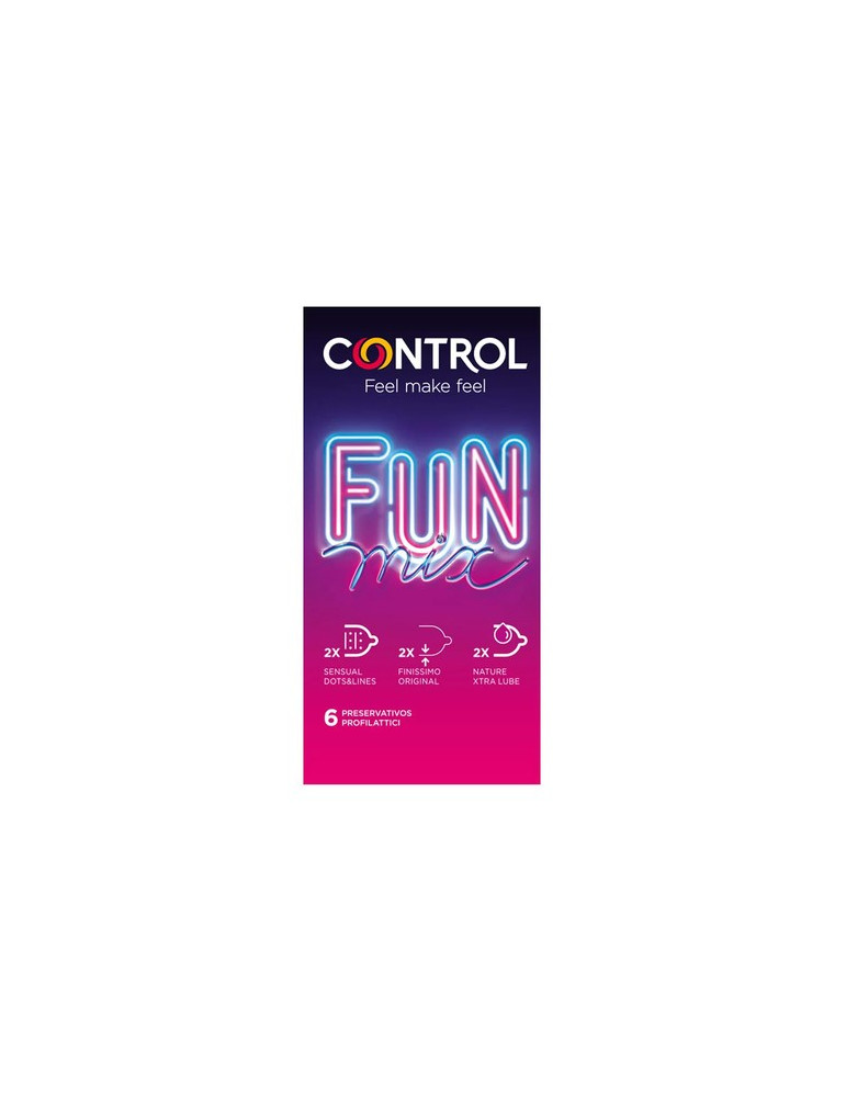 CONTROL FUN PRESERVATIVOS MIX 6 U