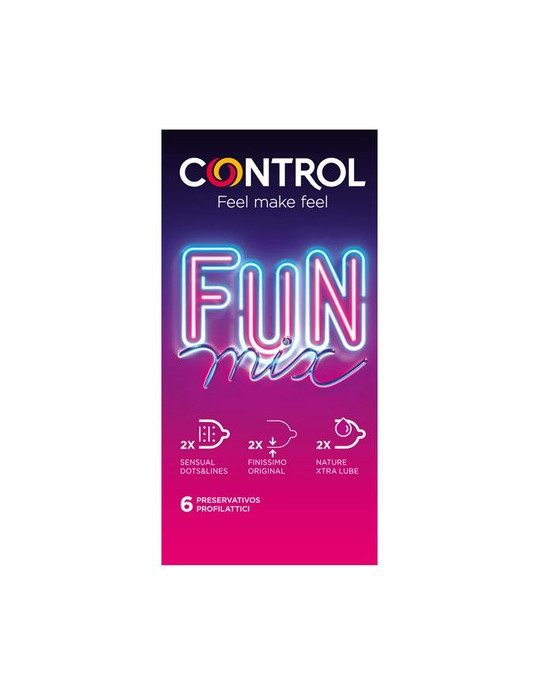 CONTROL FUN PRESERVATIVOS MIX 6 U