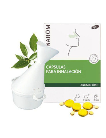 PRANAROM AROMAFORCE CAPSULAS PARA INHALACION BIO 15 CAPSULAS