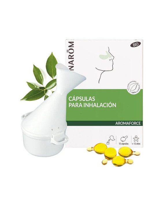 PRANAROM AROMAFORCE CAPSULAS PARA INHALACION BIO 15 CAPSULAS