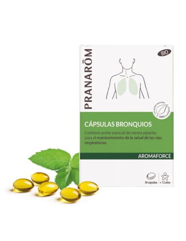 PRANAROM AROMAFORCE BRONQUIOS BIO 30 CAPSULAS