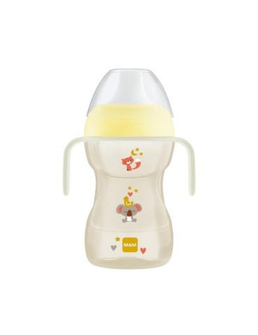 VASO CON BOQUILLA DURA MAM FUN TO DRINK CUP NEUTRO +8 M 270 ML