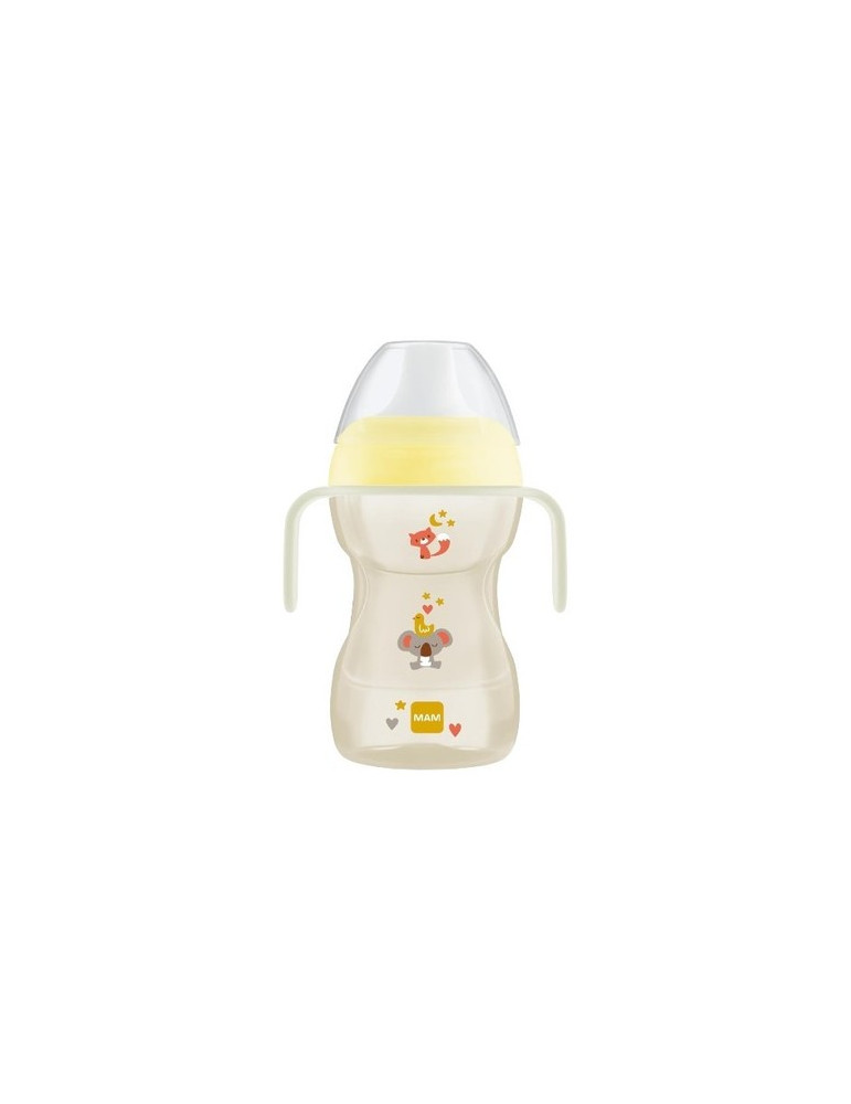 VASO CON BOQUILLA DURA MAM FUN TO DRINK CUP NEUTRO +8 M 270 ML