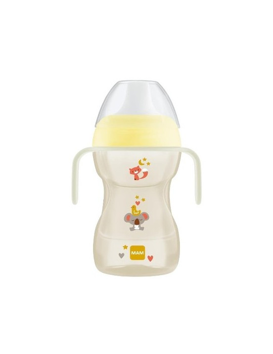 VASO CON BOQUILLA DURA MAM FUN TO DRINK CUP NEUTRO +8 M 270 ML