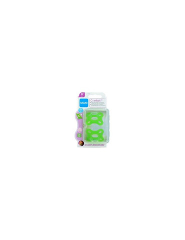 CHUPETE SILICONA MAM COMFORT VERDE NU 0+ M PACK DOBLE