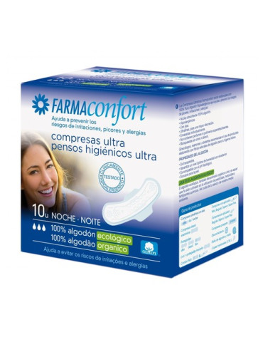 COMPRESA ULTRALIGHT 3 10UNI NOCHE FARMACONFORT