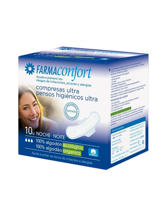 COMPRESA ULTRALIGHT 3 10UNI NOCHE FARMACONFORT