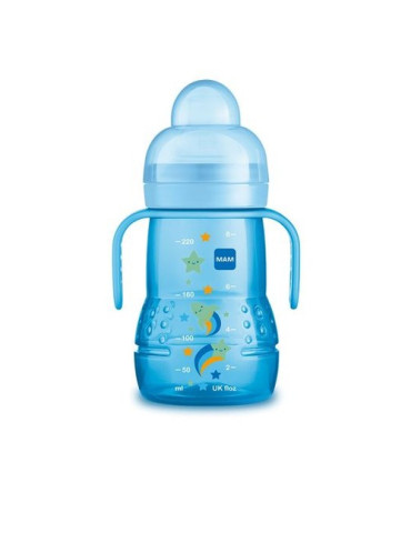 VASO ENTRENAMIENTO  AZUL MAM TRAINER + A 220 ML