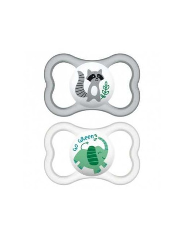 CHUPETE SILICONA MAM AIR 6+ NEUTRO PACK DOBLE