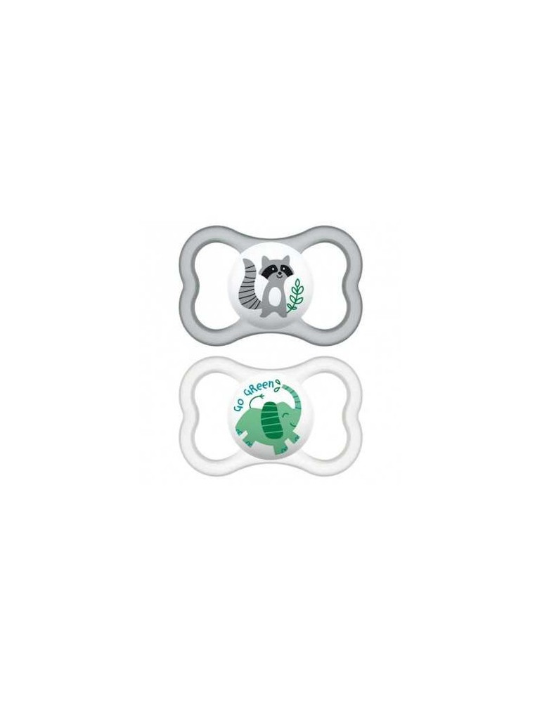 CHUPETE SILICONA MAM AIR 6+ NEUTRO PACK DOBLE