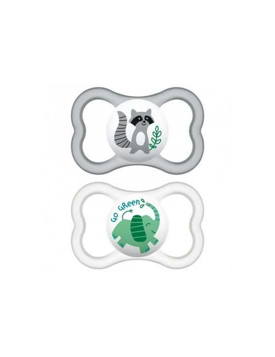 CHUPETE SILICONA MAM AIR 6+ NEUTRO PACK DOBLE