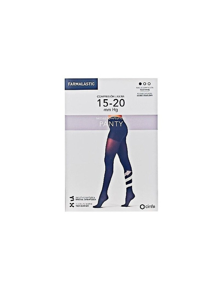 PANTY COMPRESION LIGERA FARMALASTIC 1 UNIDAD TALLA S COLOR NEGRO