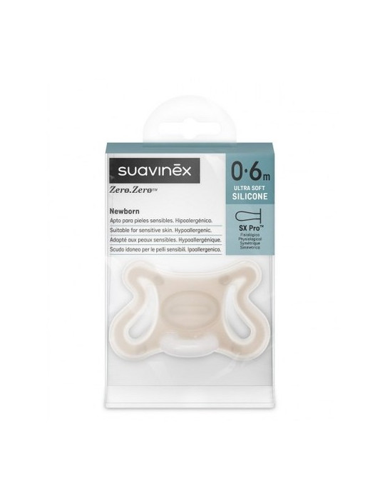 CHUPETE ZERO ZERO SILICONA FISIOLOGICO SUAVINEX SX PRO 0 - 6 MESES 1 UNIDAD
