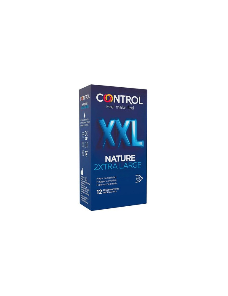 CONTROL NATURE 2XTRA LARGE PRESERVATIVOS 12 UNIDADES