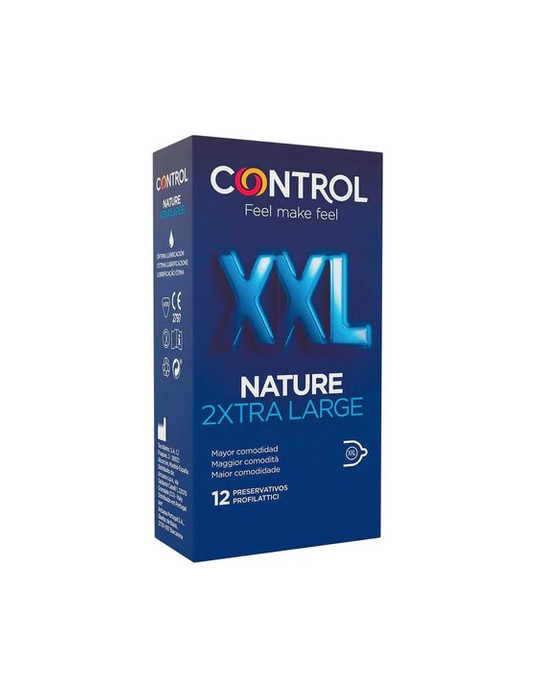 CONTROL NATURE 2XTRA LARGE PRESERVATIVOS 12 UNIDADES