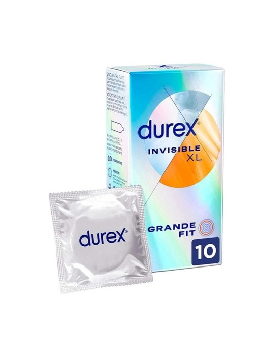 DUREX INVISIBLE XL PRESERVATIVOS 10 UNIDADES