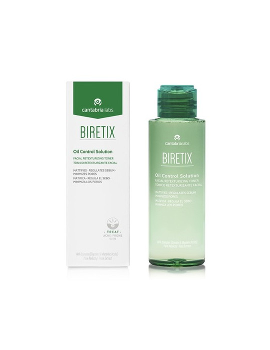 BIRETIX OIL CONTROL SOLUTION TONICO RETEXTURIZANTE FACIAL 1 BOTELLA 100 ML