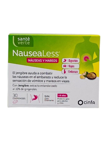NAUSEALESS (ANTES NAUSEALIV) NAUSEAS 30 COMPRIMIDOS