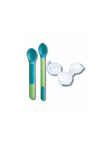 MAM HEAT SENSITIVE SPOON & COVER MAM CUCHARA NEUTRO