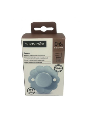 SUAVINEX CHUPETE WONDER SILICONA FISIOLOGICO  SX PRO SOFT 0 - 6 MESES 1 UNIDAD