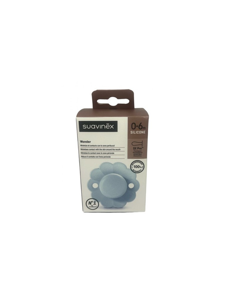 SUAVINEX CHUPETE WONDER SILICONA FISIOLOGICO  SX PRO SOFT 0 - 6 MESES 1 UNIDAD
