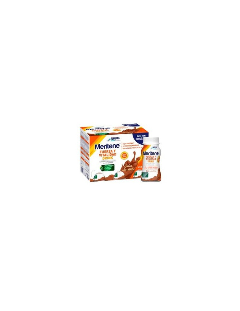 MERITENE FUERZA Y VITALIDAD DRINK 6 BOTELLAS 180 ML SABOR CHOCOLATE