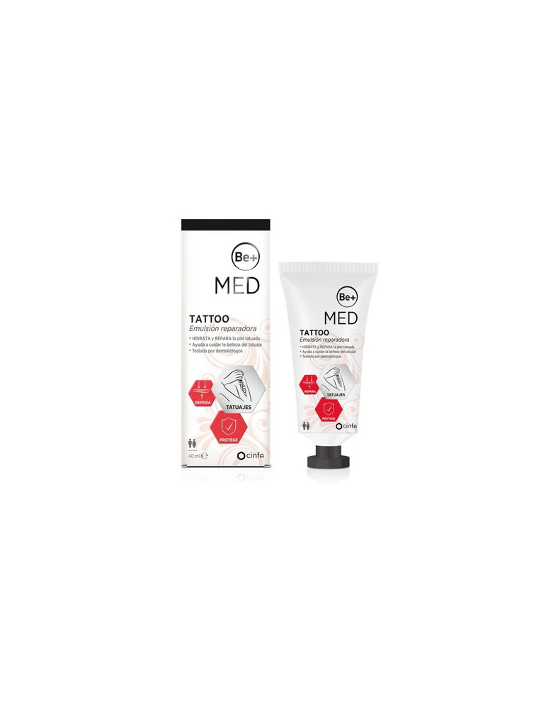 BE+ MED TATTOO EMULSION REPARADORA 1 TUBO 40 ML