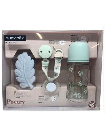 MORDEDOR SILICONA SUAVINEX SELECTION POETRY 0 - 6 MESES 1 UNIDAD SET REGALO