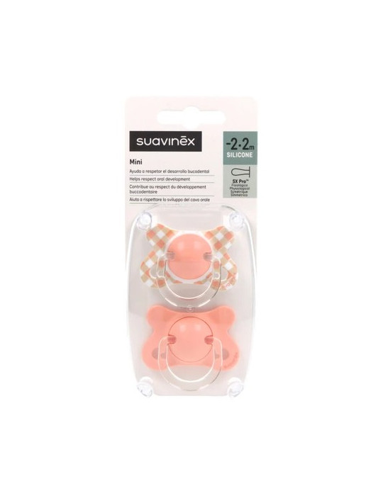 CHUPETE SILICONA FISIOLOGICO SUAVINEX FUSION 0 - 2 MESES 2 UNIDADES